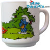 Retro Smurfenmok - hoogspringer - De smurfen familie - Keramiek