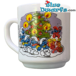 Schlumpf Tasse - Retro - Keramik - +/-7x9cm