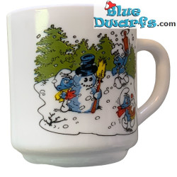 Schlumpf Tasse - Retro - Keramik - +/-7x9cm