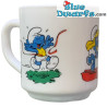 Los Pitufos - Taza - retro - Cerámica - +/-7x9cm