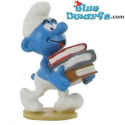 pixi06431: Smurf with pile of books (2012)