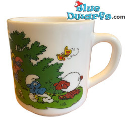Schlumpf Tasse - Retro - Keramik - +/-7x9cm