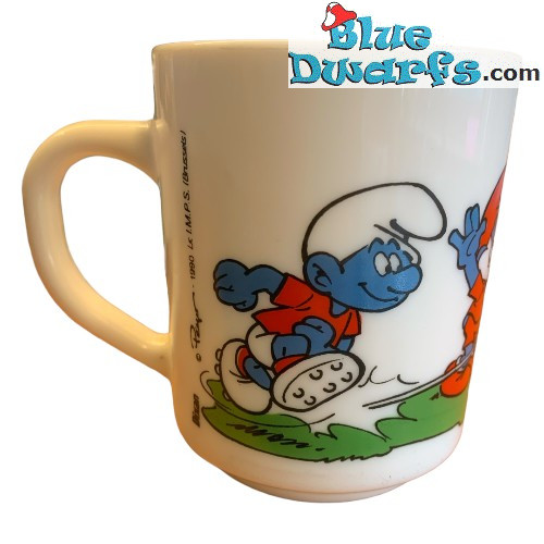 Schlumpf Tasse - Retro - Keramik - +/-7x9cm