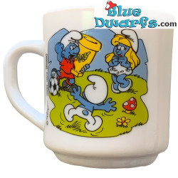 Tasse Les Schtroumps - rétro -Céramique - +/-7x9cm