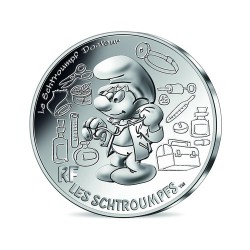 Le Schtroumpf Docteur - 1 pièces de monnaie/ Les schtroumpfs - 10 euro -  La Monnaie de Paris - 2020