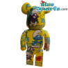 Puffo nero - BE@RBRICK - 100% & 400% - 13cm x 7cm x 28cm