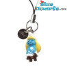 Plastic smurf pendant: Smurfette on chair (+/- 2,5 cm)