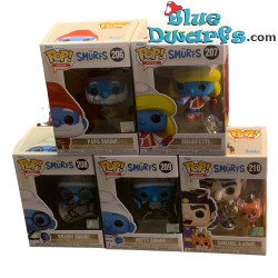 5x Funko Pop! Asia Cartoons – Set de los Pitufos (2023) – Embalaje original