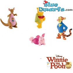 Disney Speelfiguurtjes set - Winnie de Poeh - 4 stuks - 7cm