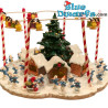 De Smurfen en de kerstmarkt - Pixi metalen verzamelscene - 2023