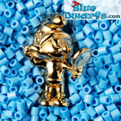 Vanity Smurf with mirror - Golden Smurfs - Skultuna - 55mm