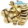 Pitufos de Oro - Conjunto de 4 pitufos - Skultuna - 55mm