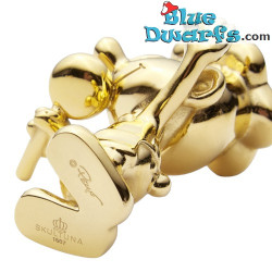 Greedy Smurf - Golden Smurfs - Skultuna - 55mm