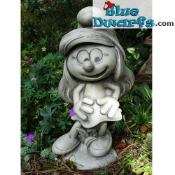 Trendy Smurfette Smurf Statue / Garden Sculpture - Stone Cast - 41x23x22 cm / 11 kilo