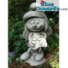 Schlumpfine -Standbild / Gartenfigur - Steinguss - 41x23x22 cm / 11 kilo