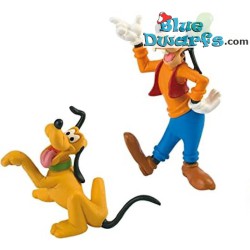 Mickey Mouse y Goofy  - 7cm - Bullyland