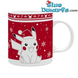 Pokémon coffeemug / teamug - with christmas hat - Porcelain  - Logo & Pikachu - subli - 0,32L