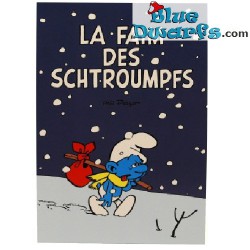 Tarjeta postal:   'La faim des schtroumpfs'  (15 x 10,5 cm)