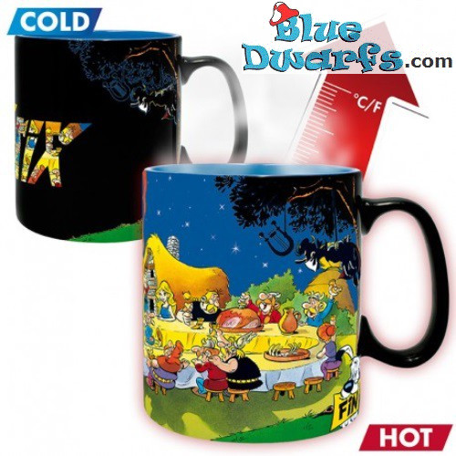 Asterix und Obelix Tasse - Mug Heat Change - Gaulish banquet - 0,46L