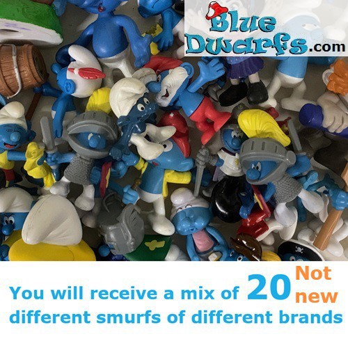 20 Smurfs Playset - Very good condition - Different brands - Smurf