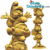Colonne de Schtroumpfs XXL - Couleur or - Résine Figurine - Plastoy - 37cm
