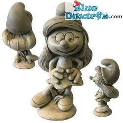 Trendy Smurfette Smurf Statue / Garden Sculpture - Stone Cast - 41x23x22 cm / 11 kilo