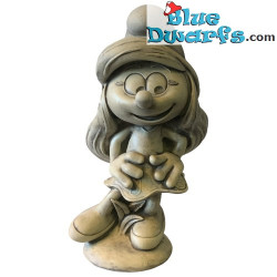 Trendy Smurfette Smurf Statue / Garden Sculpture - Stone Cast - 41x23x22 cm / 11 kilo