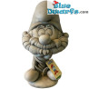 Papa Smurf Statue / Garden Sculpture - Stone Cast - 41x21x23 cm - 11 kg