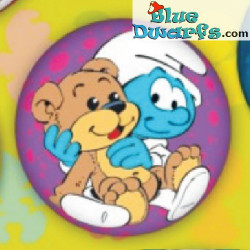 Smurfen (stress) balletje PU: Baby smurf met Teddybeer (62 mm)