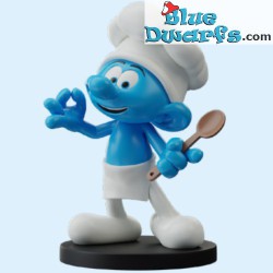 Greedy smurf spoon - Blue Resin 2024 - Set 3 - Resin smurf statue - 11 cm