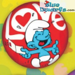 Smurf PU ball: Smurf with Love letter RED (62 mm) *stressball*