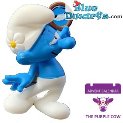 Ijdele Smurf - Smurfen Speelfiguurtje - The Purple Cow - 6cm