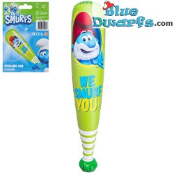 Papa Smurf baseball bat - inflatable - We smurf you - 45cm
