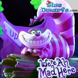 Alice in Wonderland - Kolderkat / Cheshire Kat - beeldje - Glow in the Dark ogen - Disney - 11cm