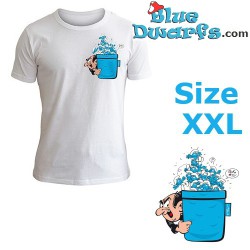 Gargamel vangt de smurfen -  smurf Smurfen T-shirt (Maat XXL)