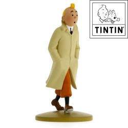 Statue tintin - Tintin wearing a trench coat - Moulinsart