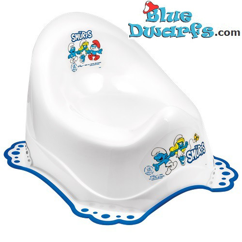 Vasino dei Puffi - con base antiscivolo - Da 18 mesi -Per bambini - 355x300x225mm