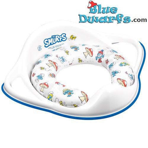 Padded toilet trainer seat - From 18 months up- The Smurfs - 42x42x14cm