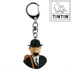 Small Thomsson bust - Tintin Keyring - Moulinsart - 4 cm