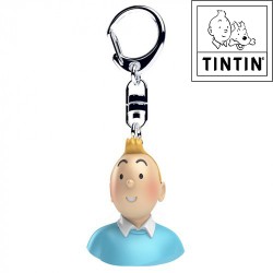 Tintin bust - Tintin Keyring - Moulinsart - 4,5 cm