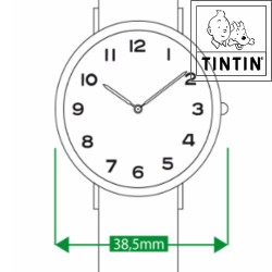 Armbanduhr Tim un Struppi - Silhouette von Tim