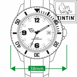 Horloge Tintin - Tintin et Haddock marché Sur La Lune