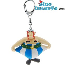 Obelix mains dans les poches - porte-clés figurine -  Asterix et Obelix Plastoy - 8cm