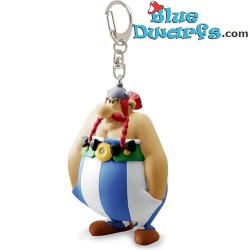 Obelix mains dans les poches - porte-clés figurine -  Asterix et Obelix Plastoy - 8cm