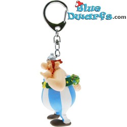 Obelix with flowers on his back - Keyring figurine - Asterix and Obelix - Plastoy - 8cm