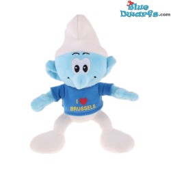 Smurf Plush - I Love Brussels - blue outfit - 30 cm