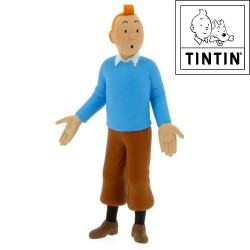 Tintin en pull bleu - Figurine-  8,5cm