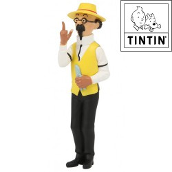 Professeur Tournesol jardinier - Tintin figurine de Pvc-  9cm