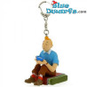 Tintin assis sur un tapis au Tibet - Tintin - Porte-clés - Moulinsart - 3,5cm