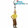 Tintin con classico outfit giallo - Portachiavi Tintin - 5,5 cm